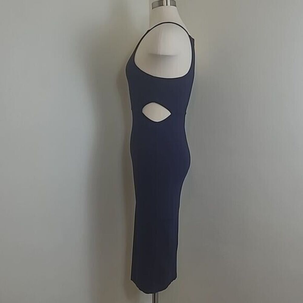 Soprano Womens Blue Sleeveless Cut Out Halter Dress Size Medium - Picture 5 of 11